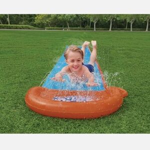 H2O Go! Single Splash 16ft Inflatable Water Slide with Sprinklers